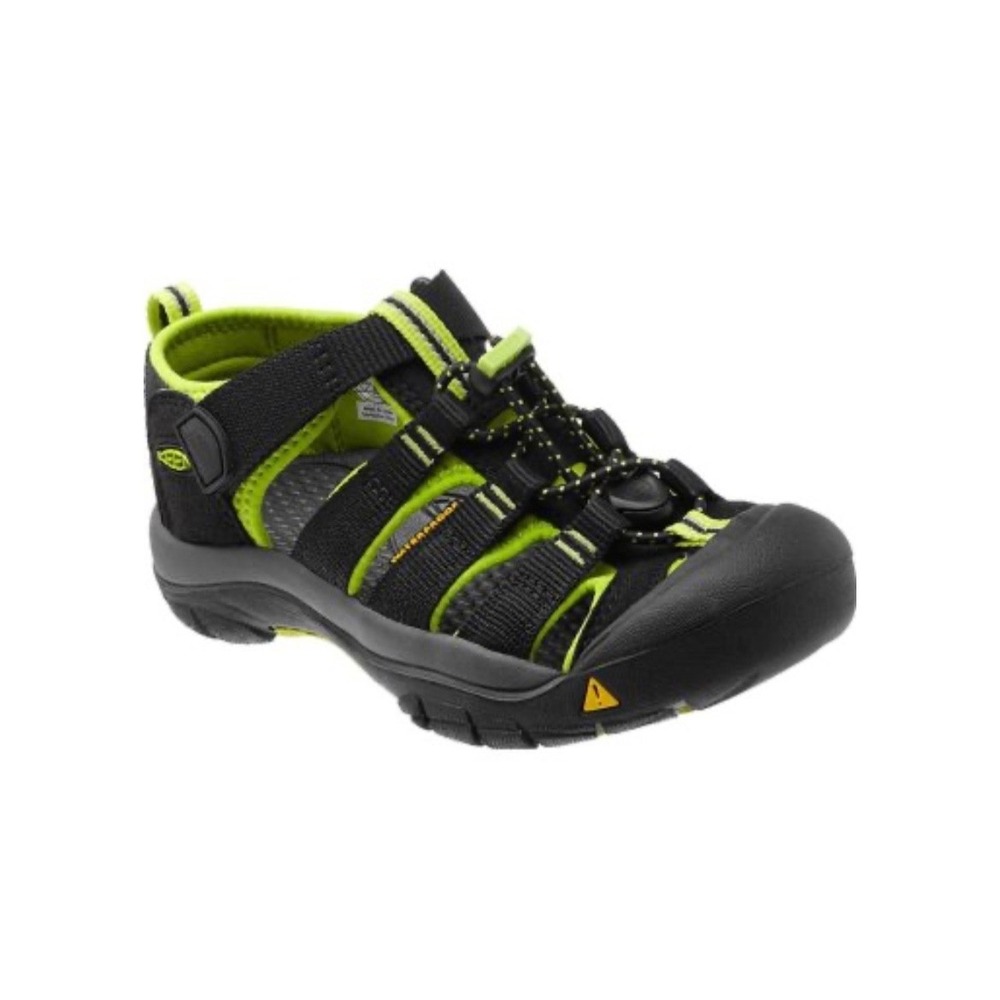 Keen Newport H2 Sandals Quick Dry Adventure Black Lime Green Big Kids Size 6